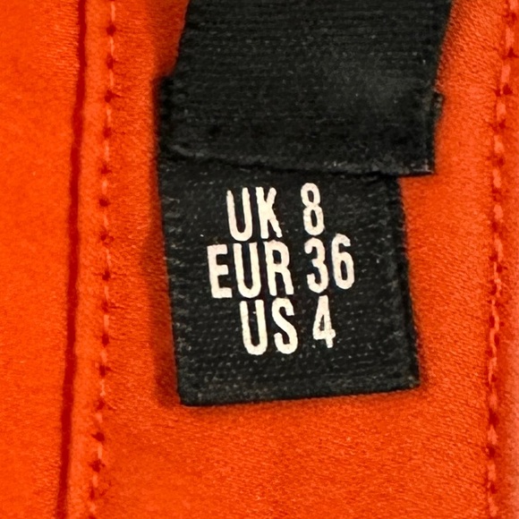 Missguided Orange Tiered Fringe Mini Skirt - Picture 4 of 6